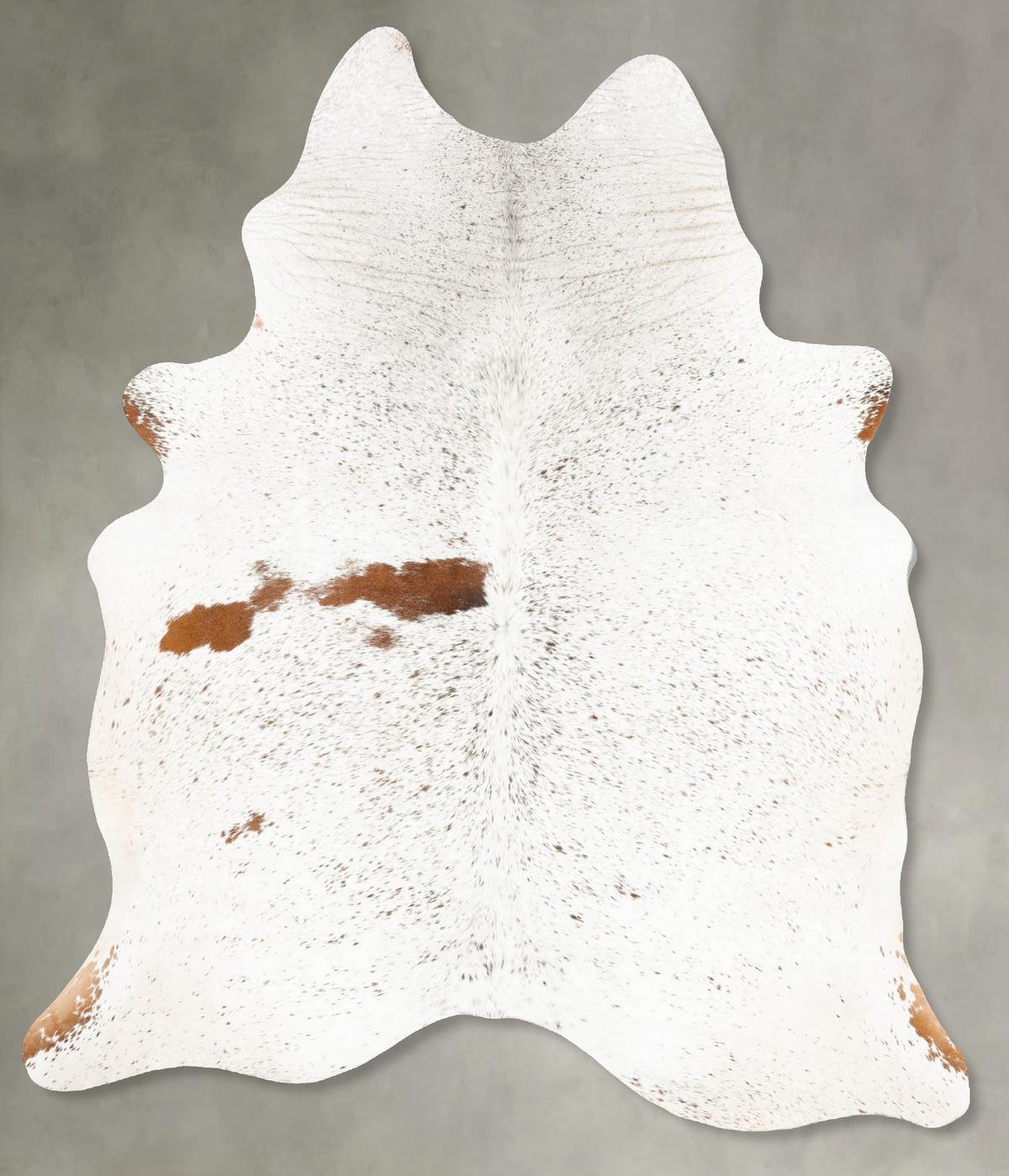 Salt and Pepper Brown Cowhide Rug #B27296
