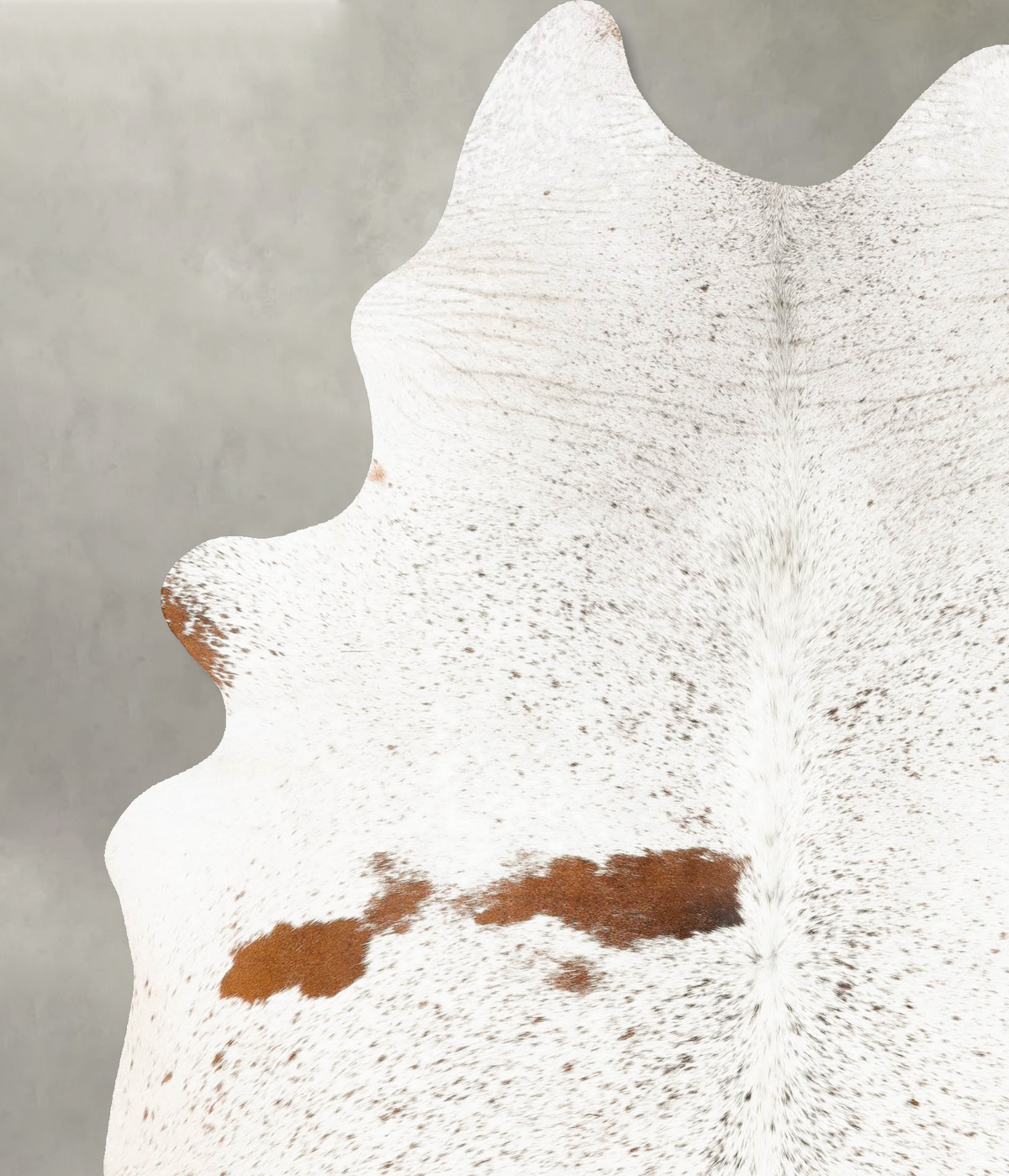 Salt and Pepper Brown Cowhide Rug #B27296