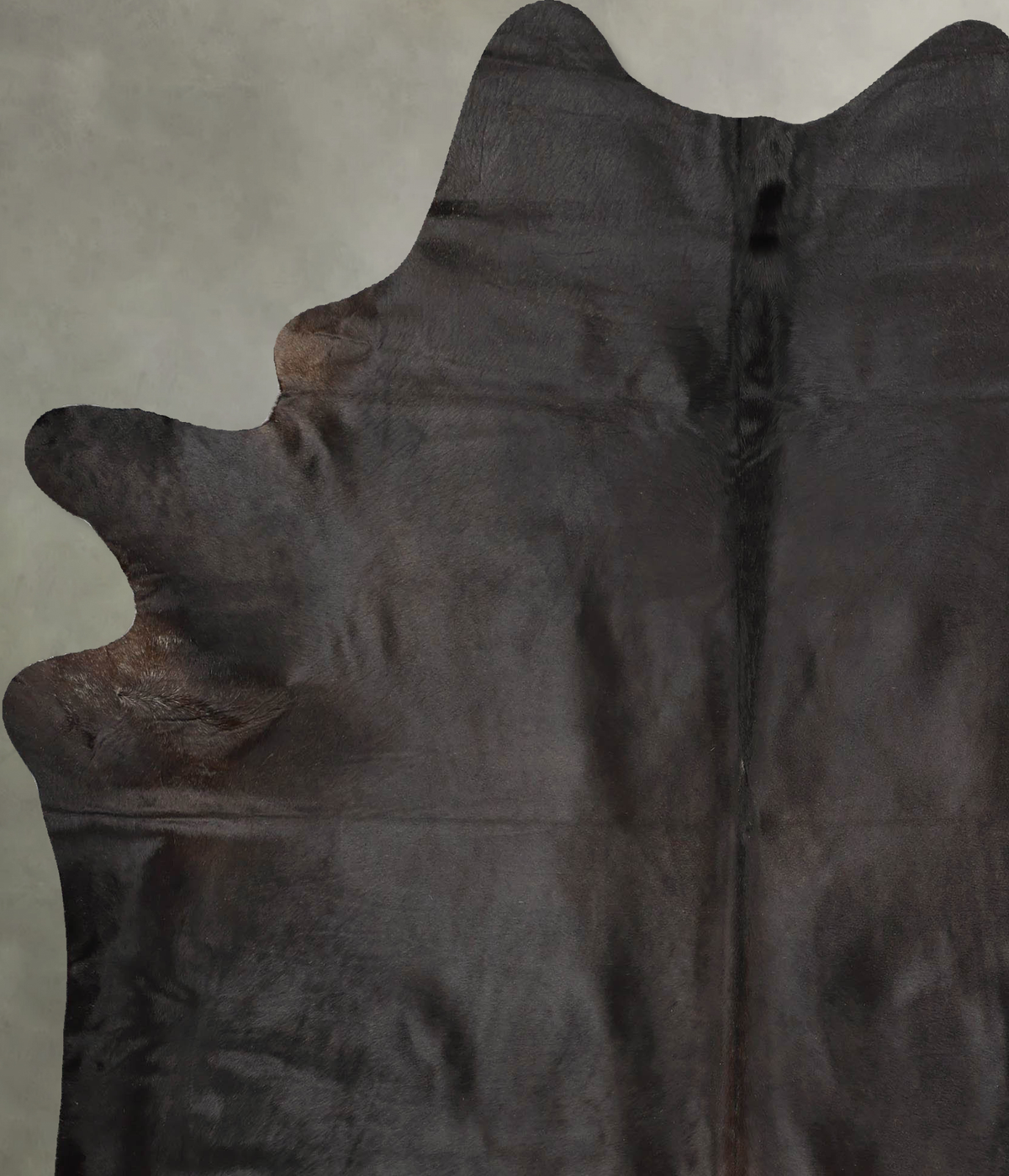 Solid Black XX-Large Brazilian Cowhide Rug 7'8"H x 6'7"W #B27299 by Hudson Hides