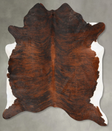 Dark Brindle X-Large Brazilian Cowhide Rug 7'6"H x 5'11"W #B27300 by Hudson Hides