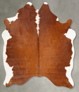 Hereford X-Large Brazilian Cowhide Rug 7'2"H x 6'6"W #B27301 by Hudson Hides