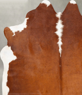 Hereford X-Large Brazilian Cowhide Rug 7'2"H x 6'6"W #B27301 by Hudson Hides