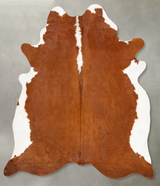 Hereford XX-Large Brazilian Cowhide Rug 7'11"H x 6'11"W #B27302 by Hudson Hides