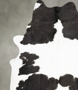 Black and White XX-Large Brazilian Cowhide Rug 8'2"H x 6'6"W #B27308 by Hudson Hides