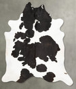 Black and White XX-Large Brazilian Cowhide Rug 8'0"H x 7'0"W #B27309 by Hudson Hides