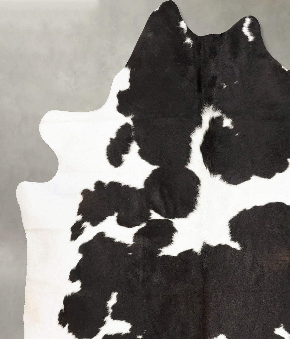 Black and White XX-Large Brazilian Cowhide Rug 8'0"H x 7'0"W #B27309 by Hudson Hides