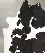 Black and White XX-Large Brazilian Cowhide Rug 8'0"H x 7'0"W #B27309 by Hudson Hides