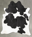 Black and White XX-Large Brazilian Cowhide Rug 8'4"H x 6'10"W #B27310 by Hudson Hides