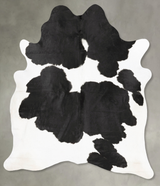 Black and White XX-Large Brazilian Cowhide Rug 8'4"H x 6'10"W #B27310 by Hudson Hides