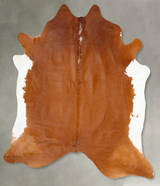 Brown and White Regular XX-Large Brazilian Cowhide Rug 8'2"H x 7'2"W #B27314 by Hudson Hides