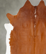 Brown and White Regular XX-Large Brazilian Cowhide Rug 8'2"H x 7'2"W #B27314 by Hudson Hides