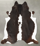 Black and White XX-Large Brazilian Cowhide Rug 8'2"H x 7'0"W #B27318 by Hudson Hides