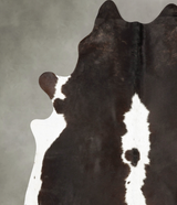 Black and White XX-Large Brazilian Cowhide Rug 8'2"H x 7'0"W #B27318 by Hudson Hides
