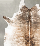 Light Brindle XX-Large Brazilian Cowhide Rug 7'9"H x 6'7"W #B27319 by Hudson Hides