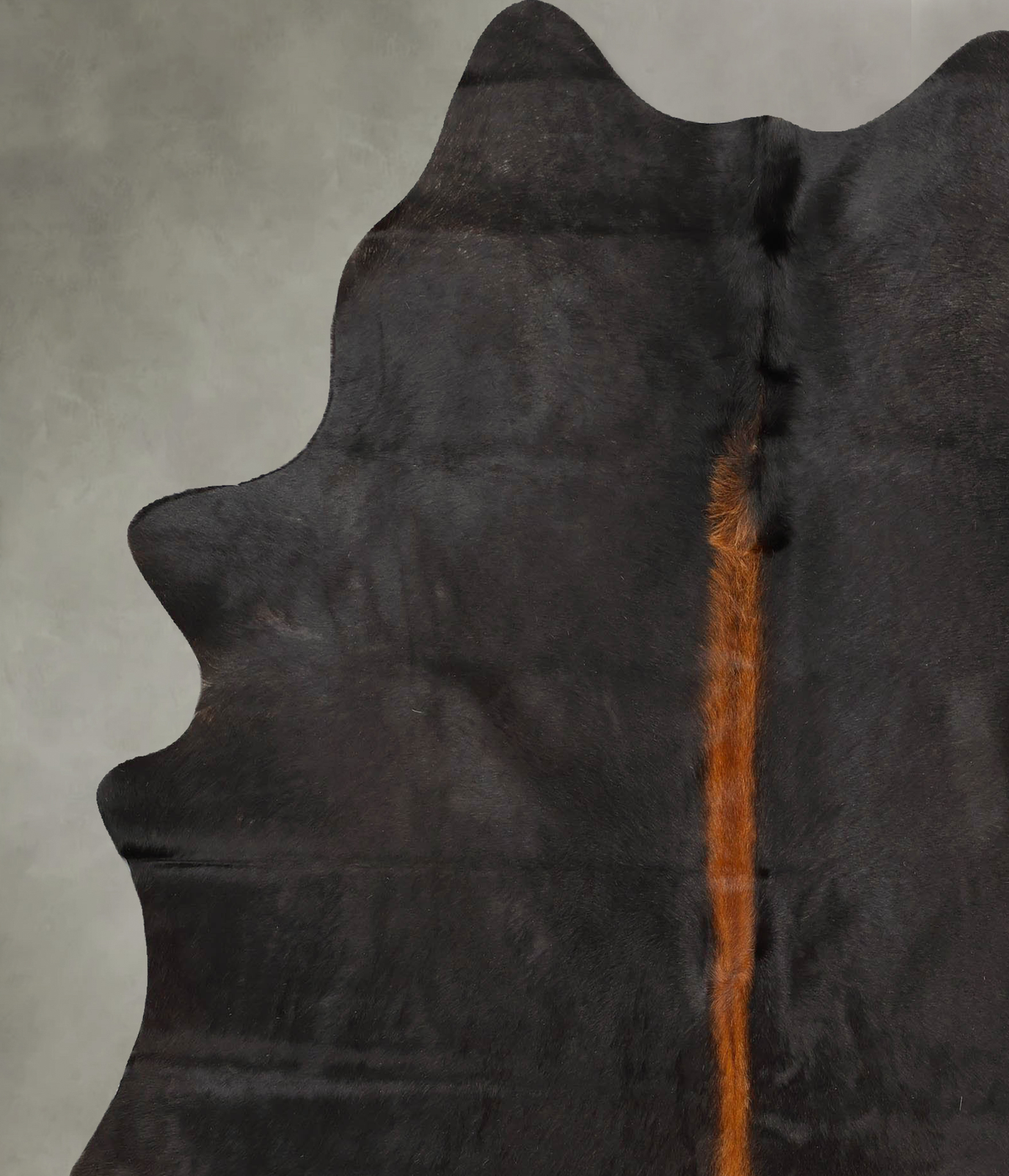Solid Black X-Large Brazilian Cowhide Rug 7'8"H x 6'2"W #B27320 by Hudson Hides