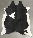 Black and White X-Large Brazilian Cowhide Rug 7'5"H x 6'5"W #B27322 by Hudson Hides
