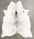 Salt and Pepper Black X-Large Brazilian Cowhide Rug 7'6"H x 6'5"W #B27323 by Hudson Hides