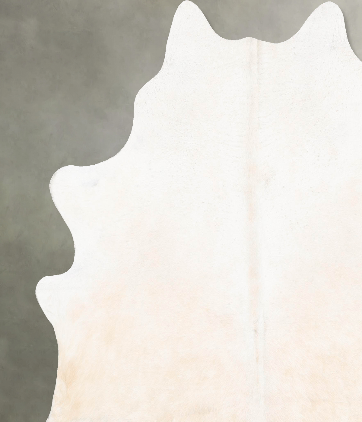 Ivory with Beige XX-Large Brazilian Cowhide Rug 7'5"H x 6'11"W #B27325 by Hudson Hides