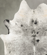 Salt and Pepper Black XX-Large Brazilian Cowhide Rug 8'5"H x 6'9"W #B27327 by Hudson Hides