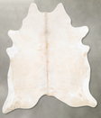 Ivory with Beige XX-Large Brazilian Cowhide Rug 8'10"H x 7'4"W #B27328 by Hudson Hides