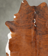 Medium Brindle XX-Large Brazilian Cowhide Rug 8'2"H x 6'7"W #B27330 by Hudson Hides