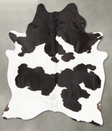 Black and White X-Large Brazilian Cowhide Rug 7'6"H x 6'3"W #B27331 by Hudson Hides
