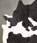 Black and White X-Large Brazilian Cowhide Rug 7'6"H x 6'3"W #B27331 by Hudson Hides