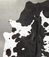 Black and White XX-Large Brazilian Cowhide Rug 7'8"H x 7'0"W #B27332 by Hudson Hides