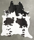 Black and White XX-Large Brazilian Cowhide Rug 9'1"H x 7'3"W #B27333 by Hudson Hides