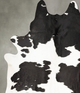 Black and White XX-Large Brazilian Cowhide Rug 9'1"H x 7'3"W #B27333 by Hudson Hides