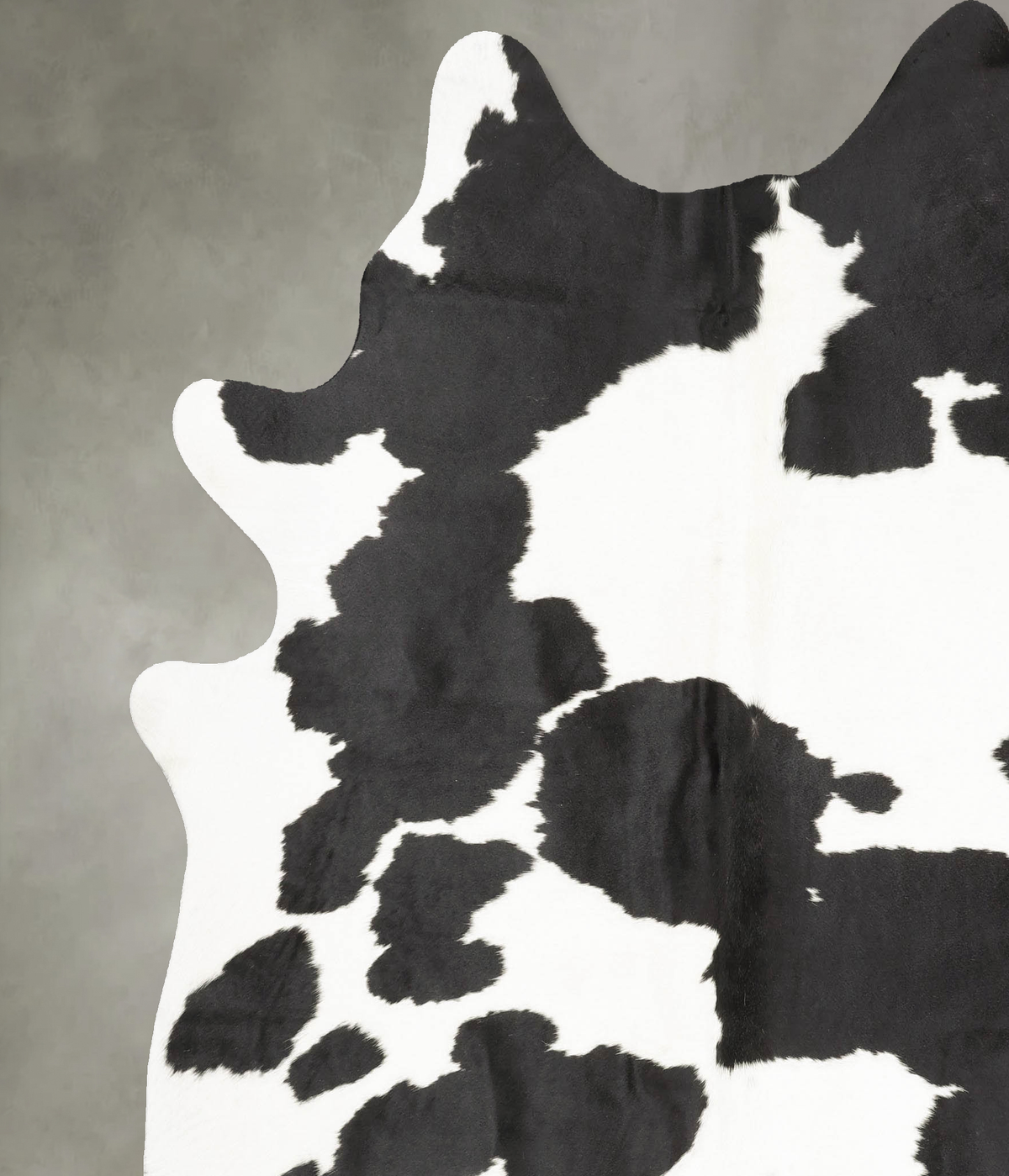 Black and White XX-Large Brazilian Cowhide Rug 7'8"H x 6'11"W #B27334 by Hudson Hides
