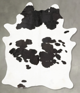 Black and White XX-Large Brazilian Cowhide Rug 8'3"H x 6'3"W #B27335 by Hudson Hides
