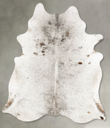 Salt and Pepper Black XX-Large Brazilian Cowhide Rug 7'10"H x 6'6"W #B27336 by Hudson Hides