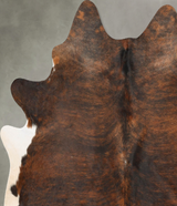 Dark Brindle X-Large Brazilian Cowhide Rug 7'5"H x 6'6"W #B27340 by Hudson Hides