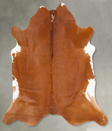 Solid Brown XX-Large Brazilian Cowhide Rug 7'4"H x 7'1"W #B27343 by Hudson Hides