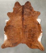 Medium Brindle XX-Large Brazilian Cowhide Rug 7'9"H x 6'10"W #B27346 by Hudson Hides
