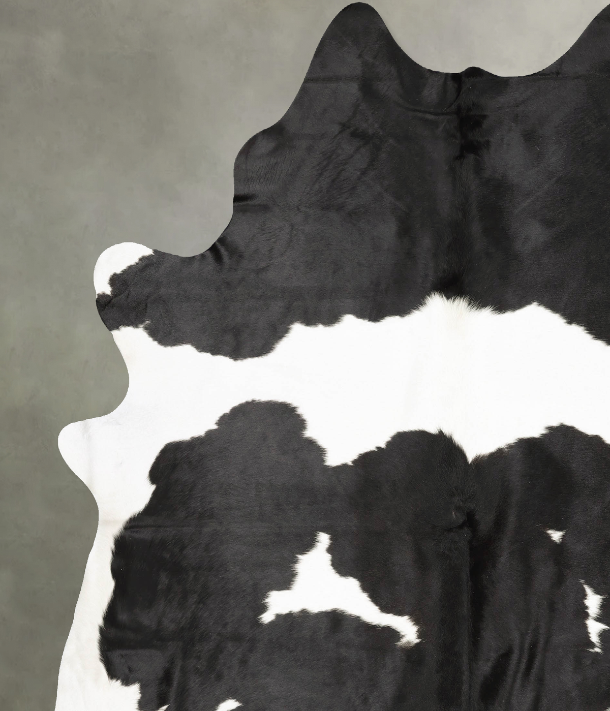Black and White XX-Large Brazilian Cowhide Rug 9'0"H x 7'4"W #B27347 by Hudson Hides