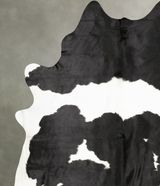 Black and White XX-Large Brazilian Cowhide Rug 9'0"H x 7'4"W #B27347 by Hudson Hides