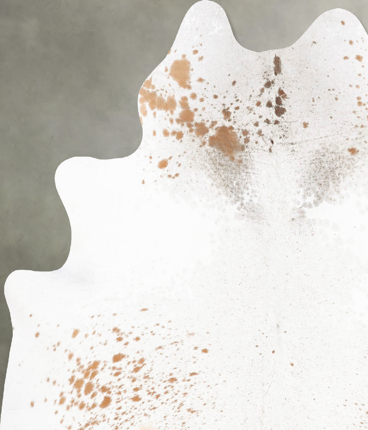 Salt and Pepper Brown X-Large Brazilian Cowhide Rug 7'4"H x 6'3"W #B27348 by Hudson Hides