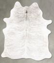 Grey Brindle Large Brazilian Cowhide Rug 6'3"H x 5'1"W #B27353 by Hudson Hides