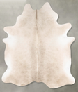 Beige X-Large Brazilian Cowhide Rug 7'8"H x 6'3"W #B27361 by Hudson Hides