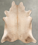 Champagne XX-Large Brazilian Cowhide Rug 7'3"H x 7'0"W #B27362 by Hudson Hides