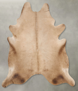 Champagne XX-Large Brazilian Cowhide Rug 8'3"H x 7'4"W #B27363 by Hudson Hides
