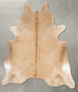 Champagne XX-Large Brazilian Cowhide Rug 7'11"H x 6'11"W #B27364 by Hudson Hides