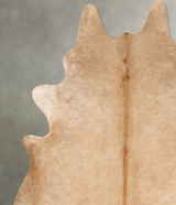 Champagne XX-Large Brazilian Cowhide Rug 7'11"H x 6'11"W #B27364 by Hudson Hides