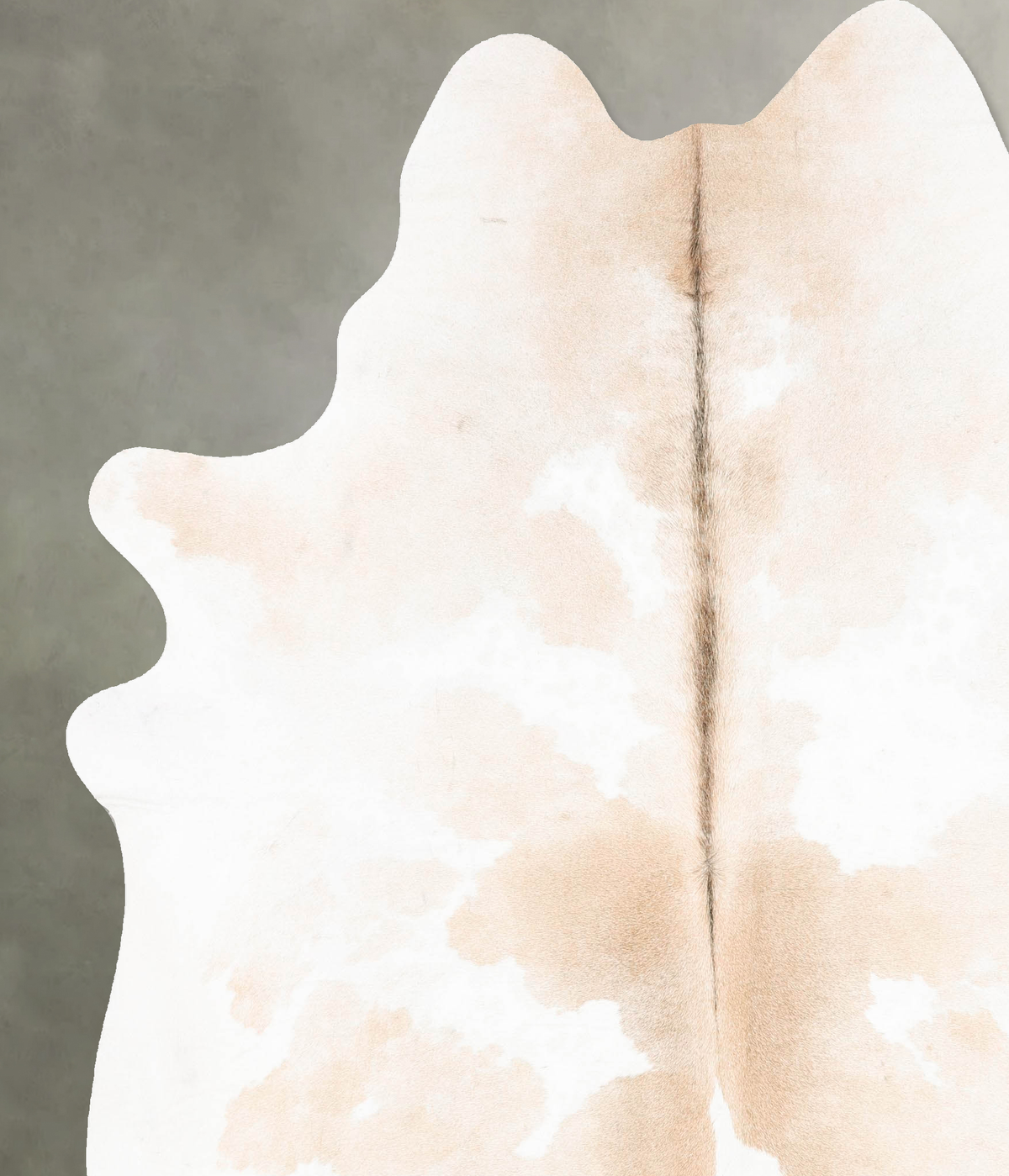 Beige and White XX-Large Brazilian Cowhide Rug 8'2"H x 6'10"W #B27367 by Hudson Hides