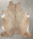 Champagne X-Large Brazilian Cowhide Rug 7'7"H x 6'2"W #B27371 by Hudson Hides