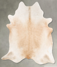 Champagne XX-Large Brazilian Cowhide Rug 7'11"H x 7'6"W #B27376 by Hudson Hides