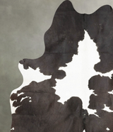 Black and White X-Large Brazilian Cowhide Rug 8'1"H x 6'0"W #B27379 by Hudson Hides
