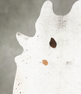 Salt and Pepper Brown XX-Large Brazilian Cowhide Rug 8'1"H x 7'3"W #B27380 by Hudson Hides